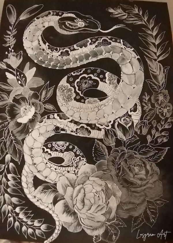 Intreccio di serpente fra le rose - immagine 2